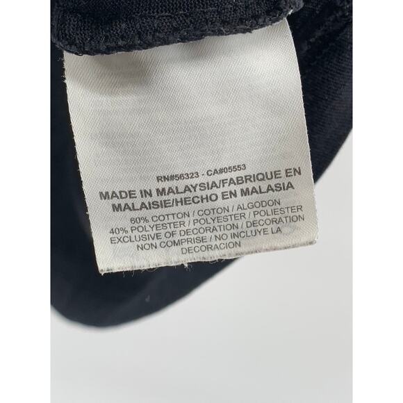 NIKE Women's Black-White V-Neck Swoosh Short Sleeve Active Top SZ S - Picture 10 of 10